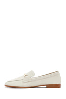 Kadın Krem Deri Maskülen Loafer | Derimod