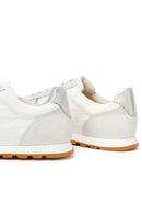 Woman White Lace-Up Leather Sneakers | Derimod