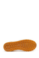 Kadın Bej Bağcıklı Deri Sneaker | Derimod