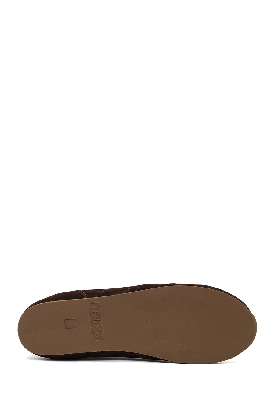 Woman Brown Lace-Up Suede Leather Sneakers