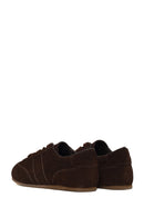 Woman Brown Lace-Up Suede Leather Sneakers | Derimod
