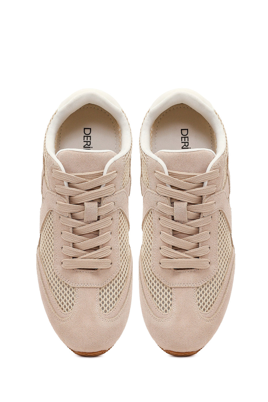 Women's Mink Lace-Up Suede Leather Sneakers