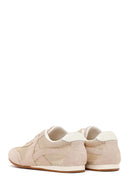 Women's Mink Lace-Up Suede Leather Sneakers | Derimod