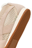 Women's Mink Lace-Up Suede Leather Sneakers | Derimod