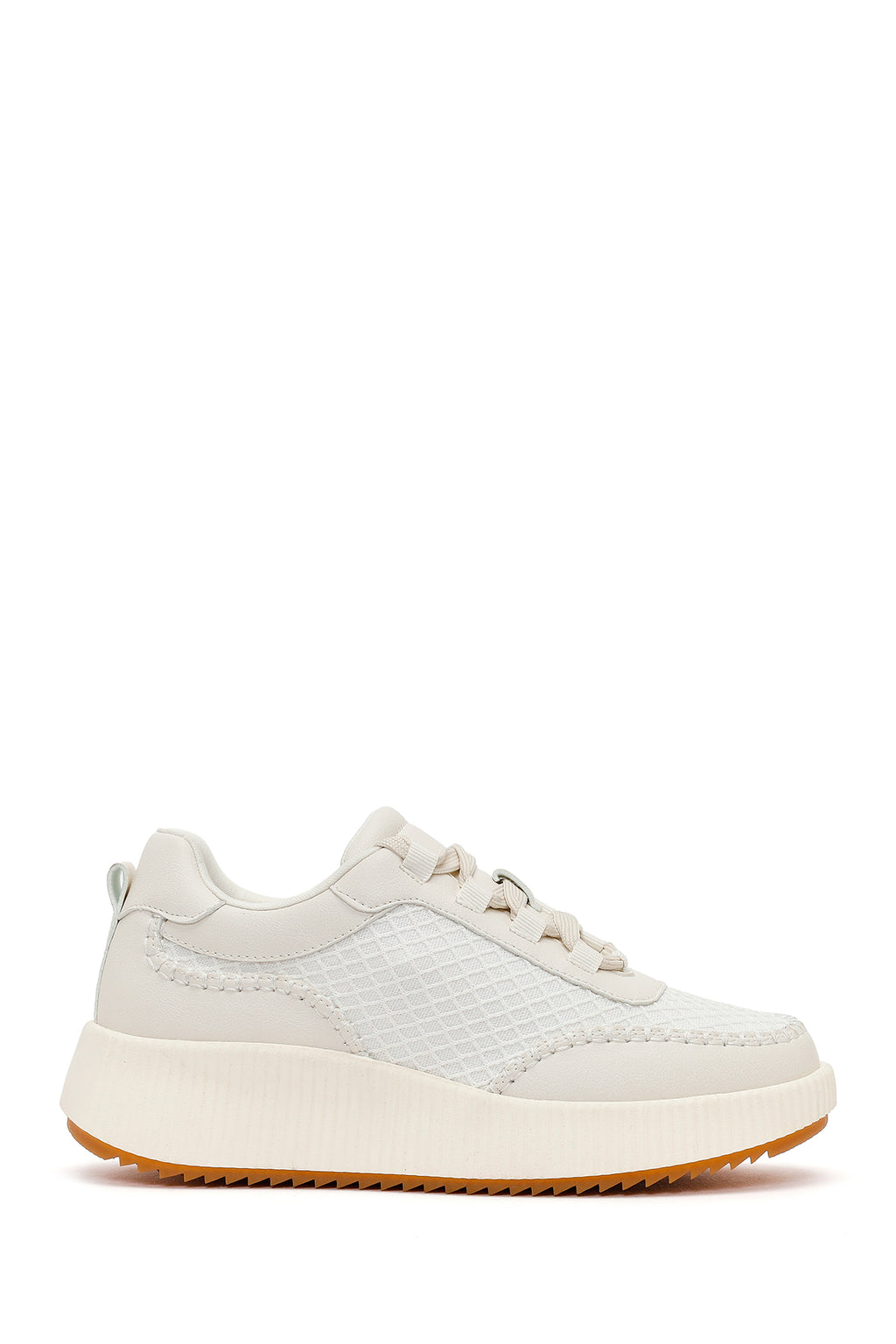 Kadın Beyaz Kalın Tabanlı Sneaker