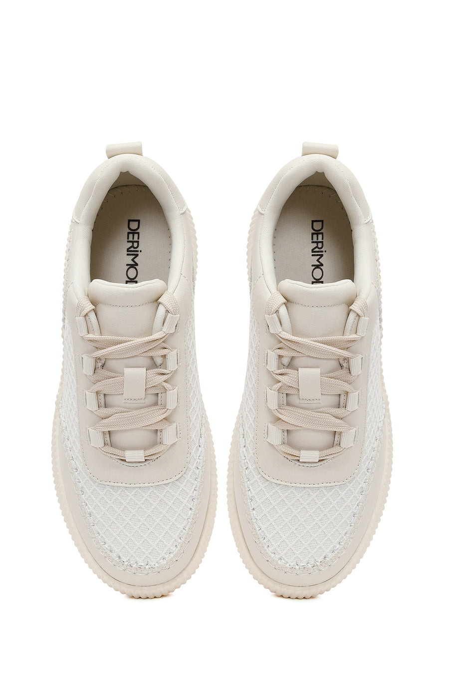 Kadın Beyaz Kalın Tabanlı Sneaker