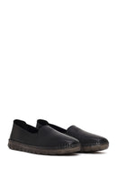 Woman Black Leather Comfort Shoes | Derimod