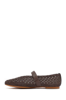 Women's Brown Straw Ballerina | Derimod