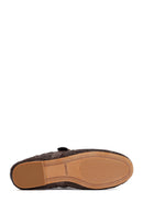 Women's Brown Straw Ballerina | Derimod