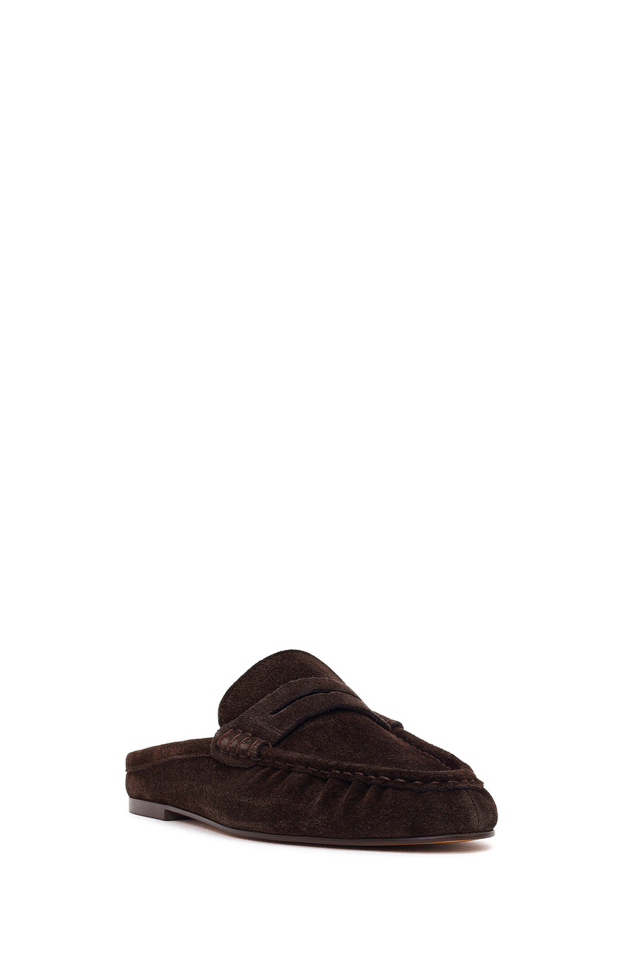 Women's Brown Suede Leather Slippers