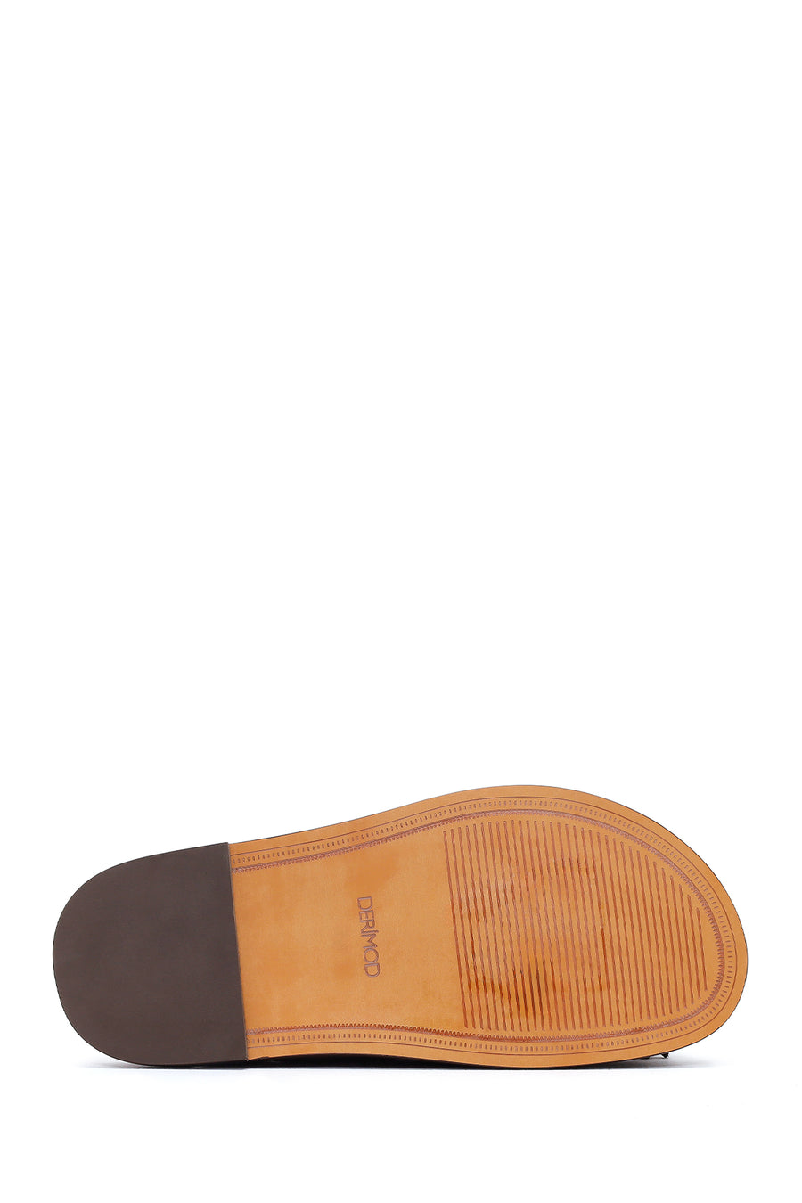 Women's Brown Tassel Suede Leather Slippers