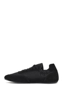 Kadın Siyah Bağcıklı Deri Sneaker | Derimod