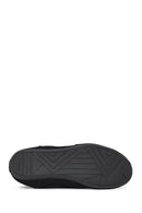 Kadın Siyah Bağcıklı Deri Sneaker | Derimod