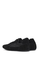 Kadın Siyah Bağcıklı Deri Sneaker | Derimod