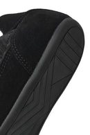 Kadın Siyah Bağcıklı Deri Sneaker | Derimod