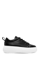 Kadın Siyah Bağcıklı Kalın Tabanlı Sneaker | Derimod