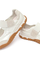 Woman White Strappy Sporty Ballerine Shoes | Derimod