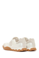 Woman White Strappy Sporty Ballerine Shoes | Derimod