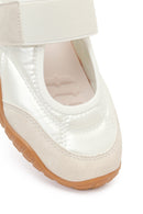 Woman White Strappy Sporty Ballerine Shoes | Derimod