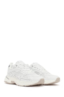 Women's White Lace-Up Thick Soled Sneaker | Derimod