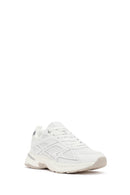 Women's White Lace-Up Thick Soled Sneaker | Derimod
