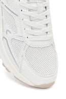 Women's White Lace-Up Thick Soled Sneaker | Derimod