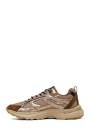 Kadın Bronz Bağcıklı Kalın Tabanlı Sneaker | Derimod