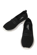 Derimod Zero Women's Black Fabric Loafers | Derimod