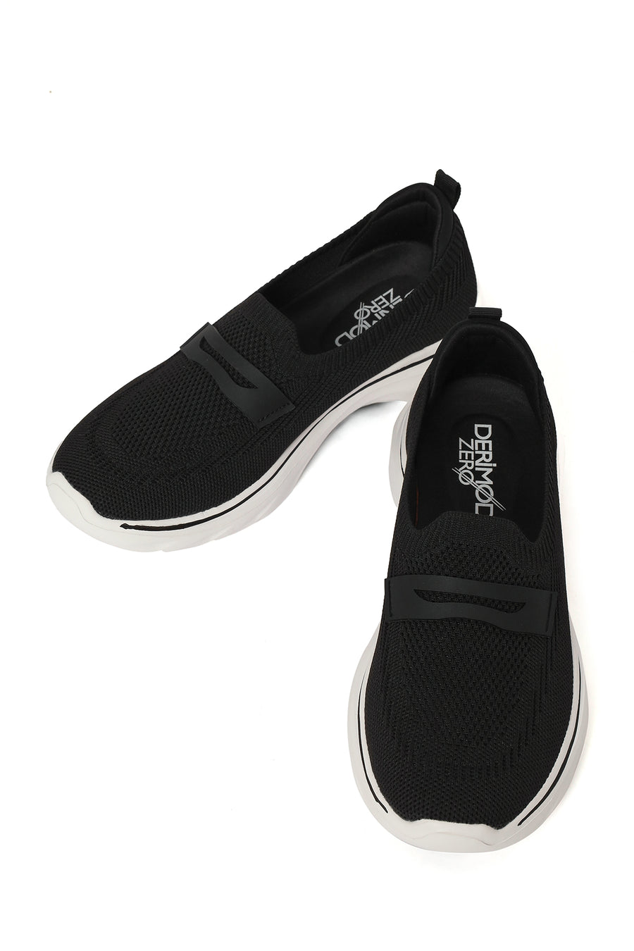 Derimod Zero Women's Black Fabric Loafers