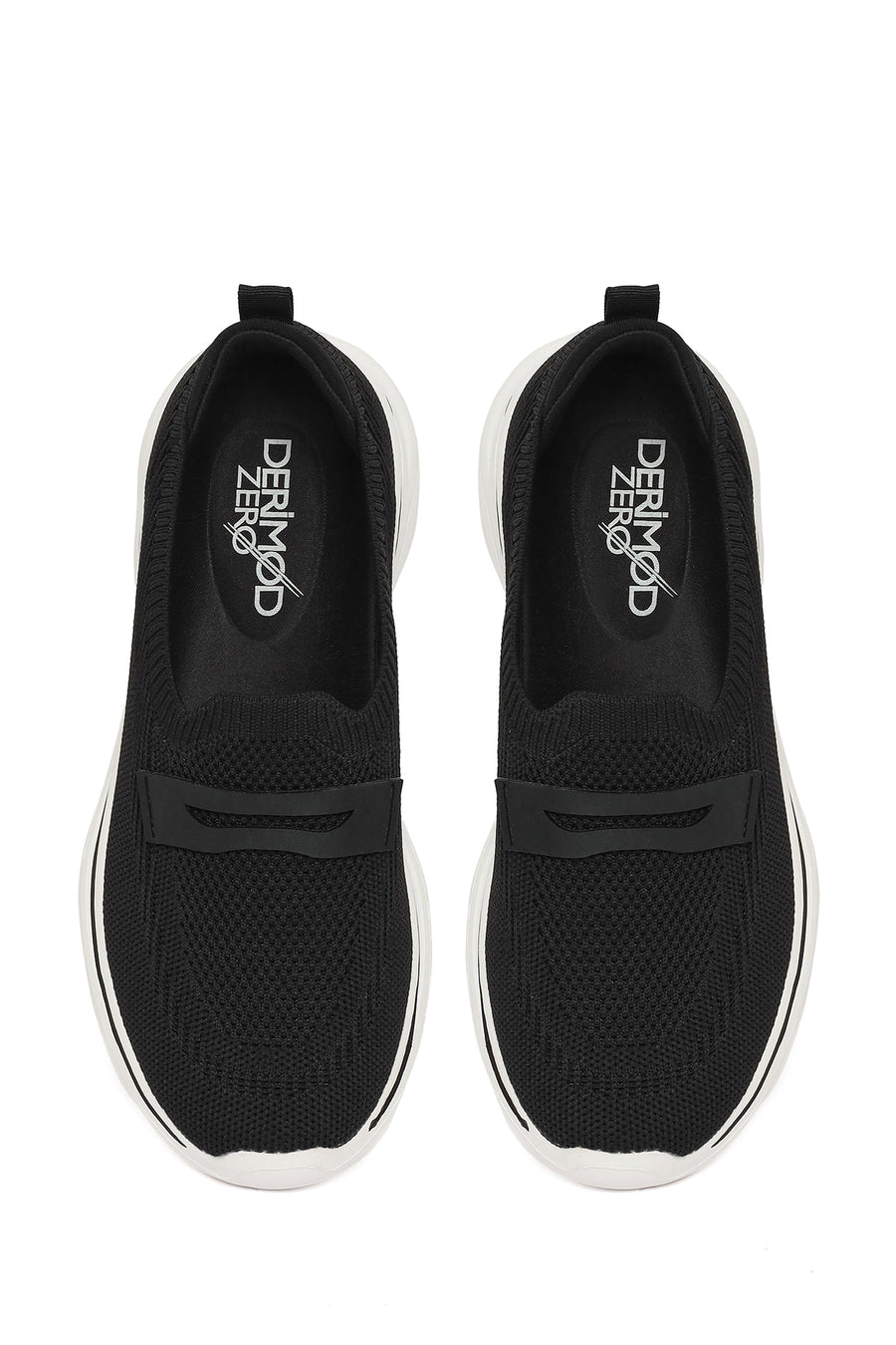 Derimod Zero Women's Black Fabric Loafers