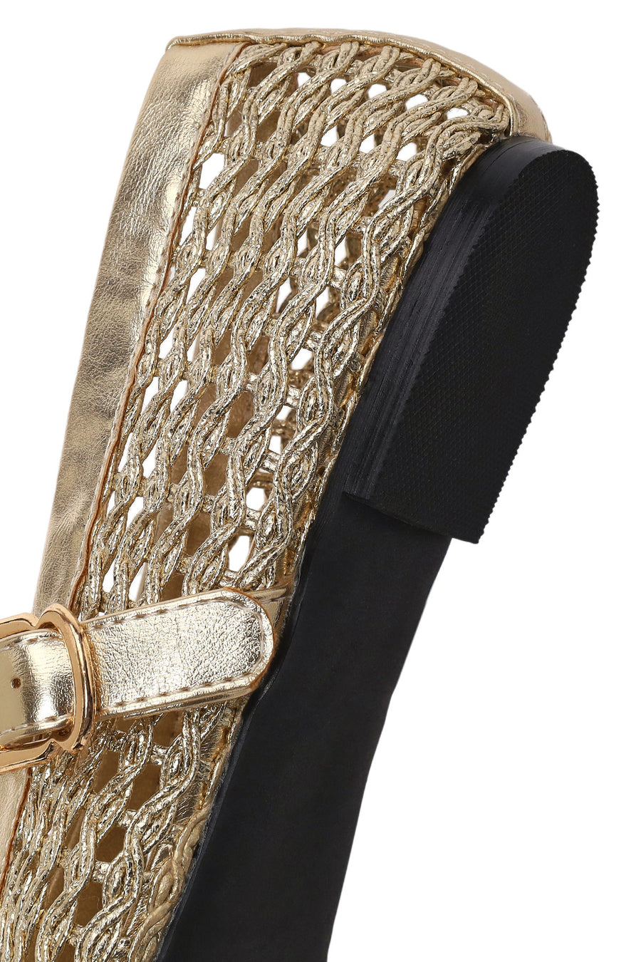 Woman Gold Metallic Ballet Flats