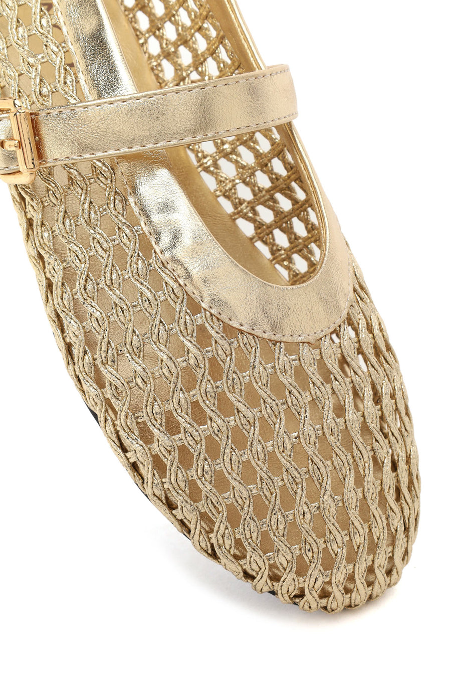 Woman Gold Metallic Ballet Flats