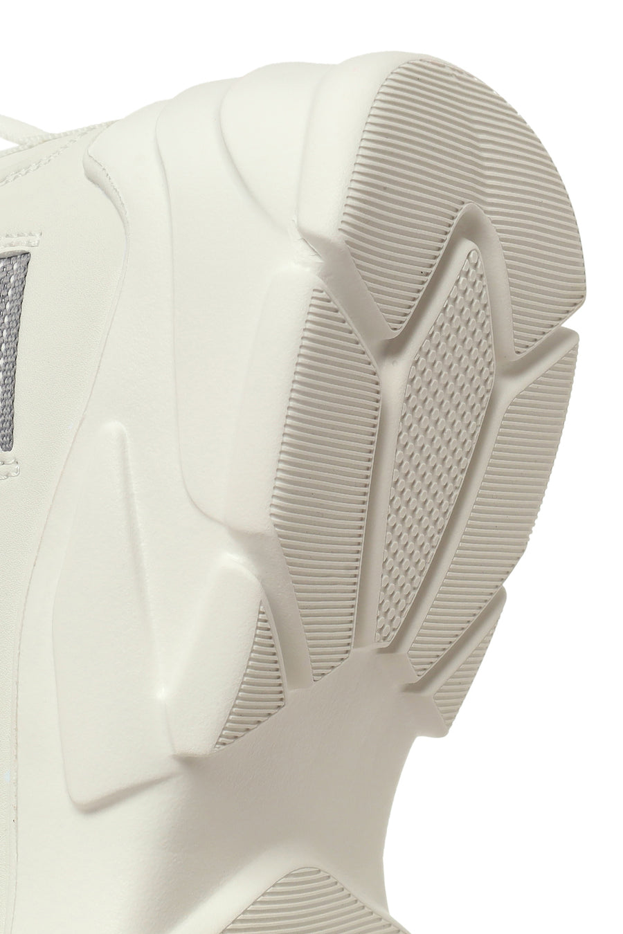 Kadın Beyaz Bağcıklı Kalın Tabanlı Sneaker