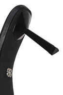 Woman Black Open-Back Stiletto Heels | Derimod
