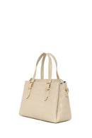 Women's Cream Long Strap Printed Shoulder Bag | Derimod