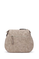 Women's Beige Long Strap Nubuck Crossbody Bag | Derimod