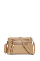 Woman Beige Long-Strap Crossbody Bag | Derimod