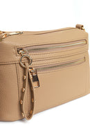 Woman Beige Long-Strap Crossbody Bag | Derimod
