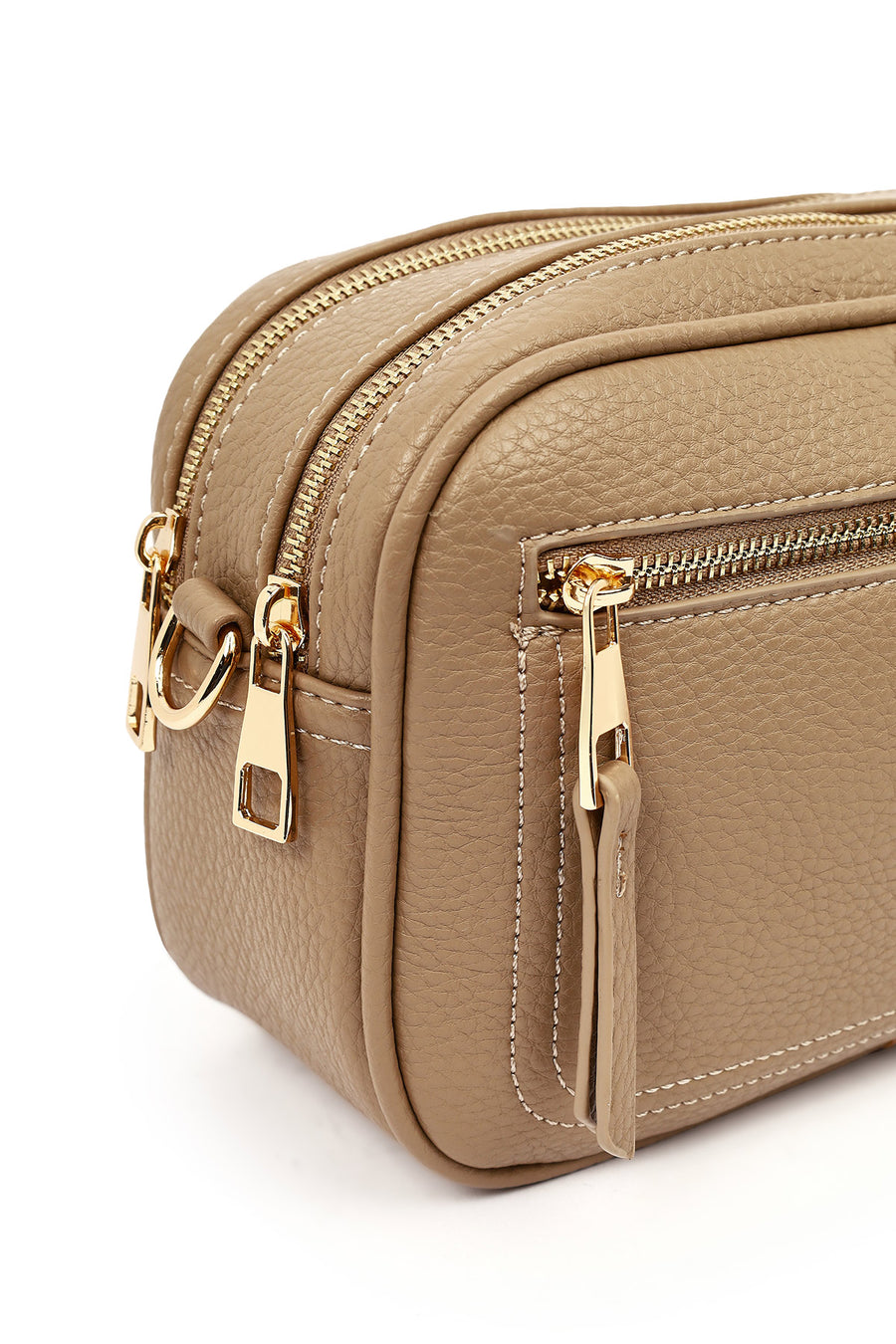 Women's Beige Patterned Crossbody Bag