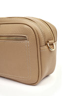 Women's Beige Patterned Crossbody Bag | Derimod