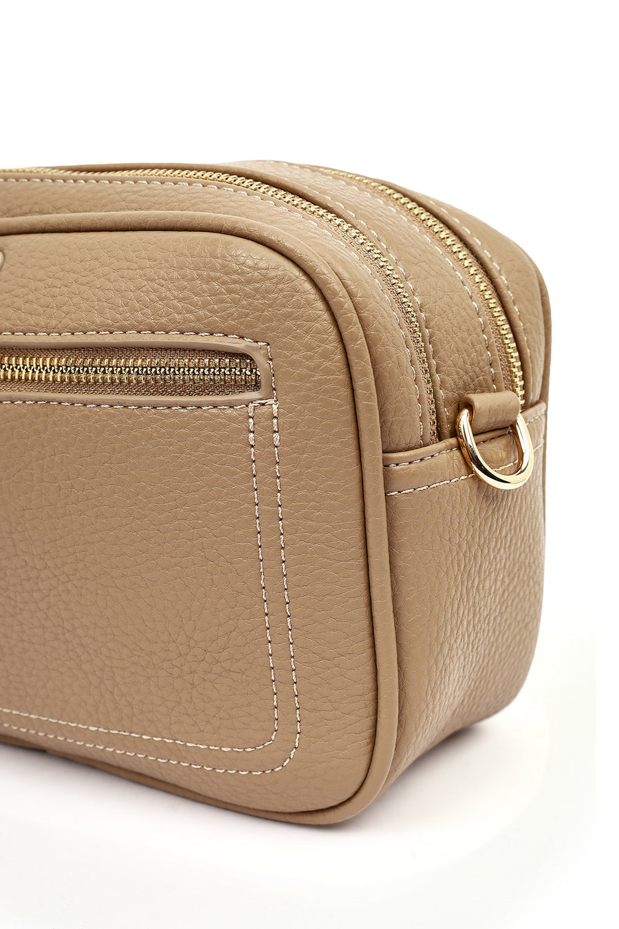 Women's Beige Patterned Crossbody Bag