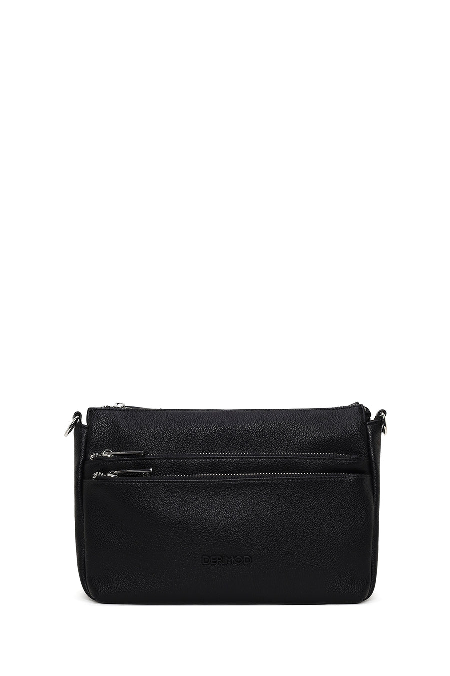Woman Black Long Strap Crossbody Bag