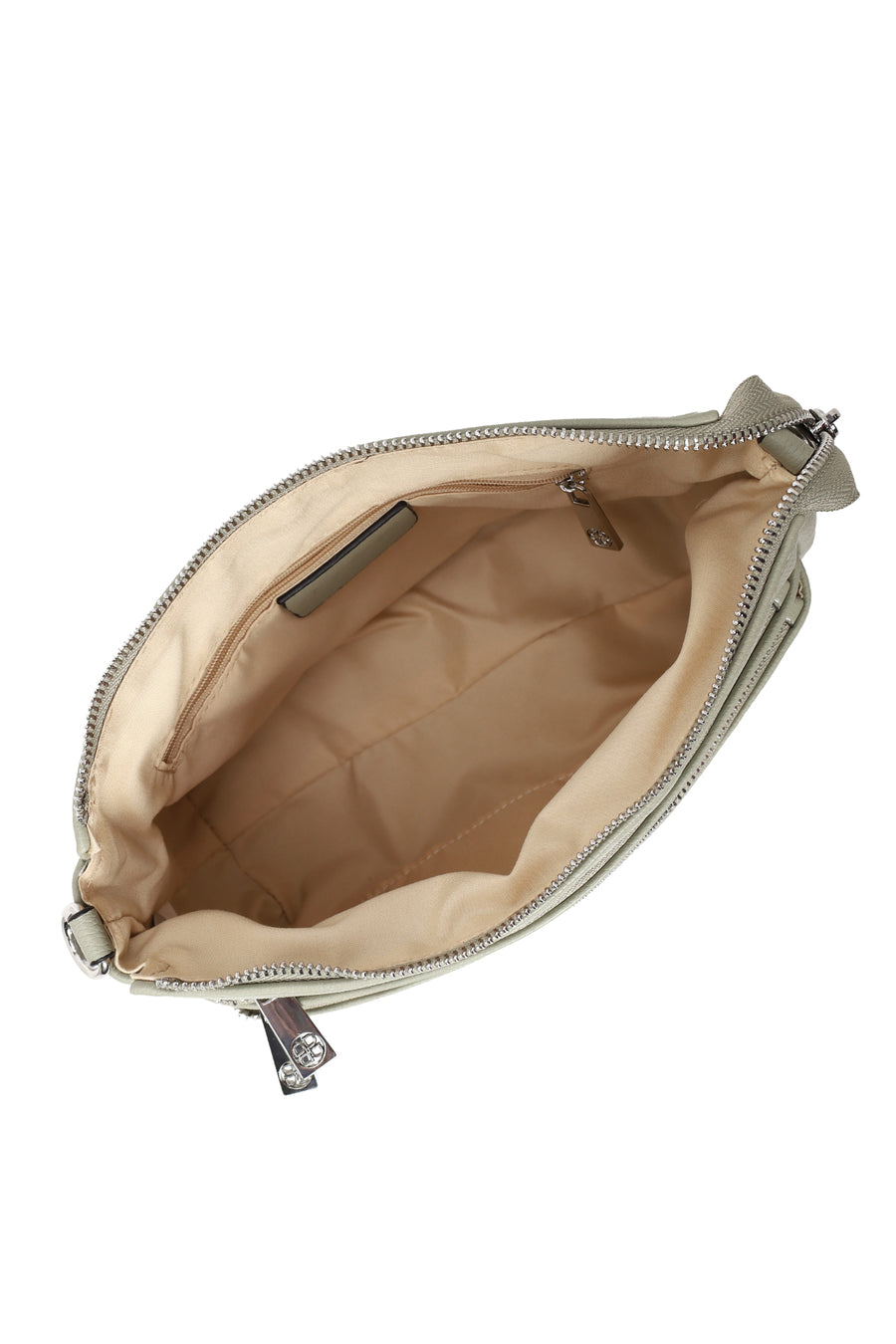 Woman Green Long Strap Crossbody Bag