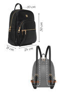 Women's Black Classic Backpack | Derimod
