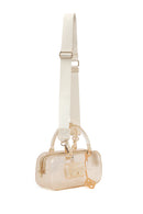 Woman Beige Long-Strap Jelly Transparent Shoulder Bag | Derimod