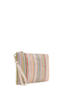 Women's Multi-Colored Long Chain Strap Straw Clutch Bag | Derimod