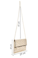 Women's Quilted Clutch Bag with Gold Chain Strap | Derimod