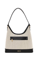 Woman Cream Charmed Shoulder Bag | Derimod