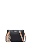 Woman Black Charm Crossbody Bag | Derimod