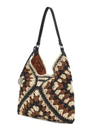Woman Brown Straw Shoulder Bag | Derimod